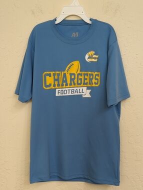 A4 Boys Los Angeles Chargers Football Graphic Short Sleeve Athletic Tee Small